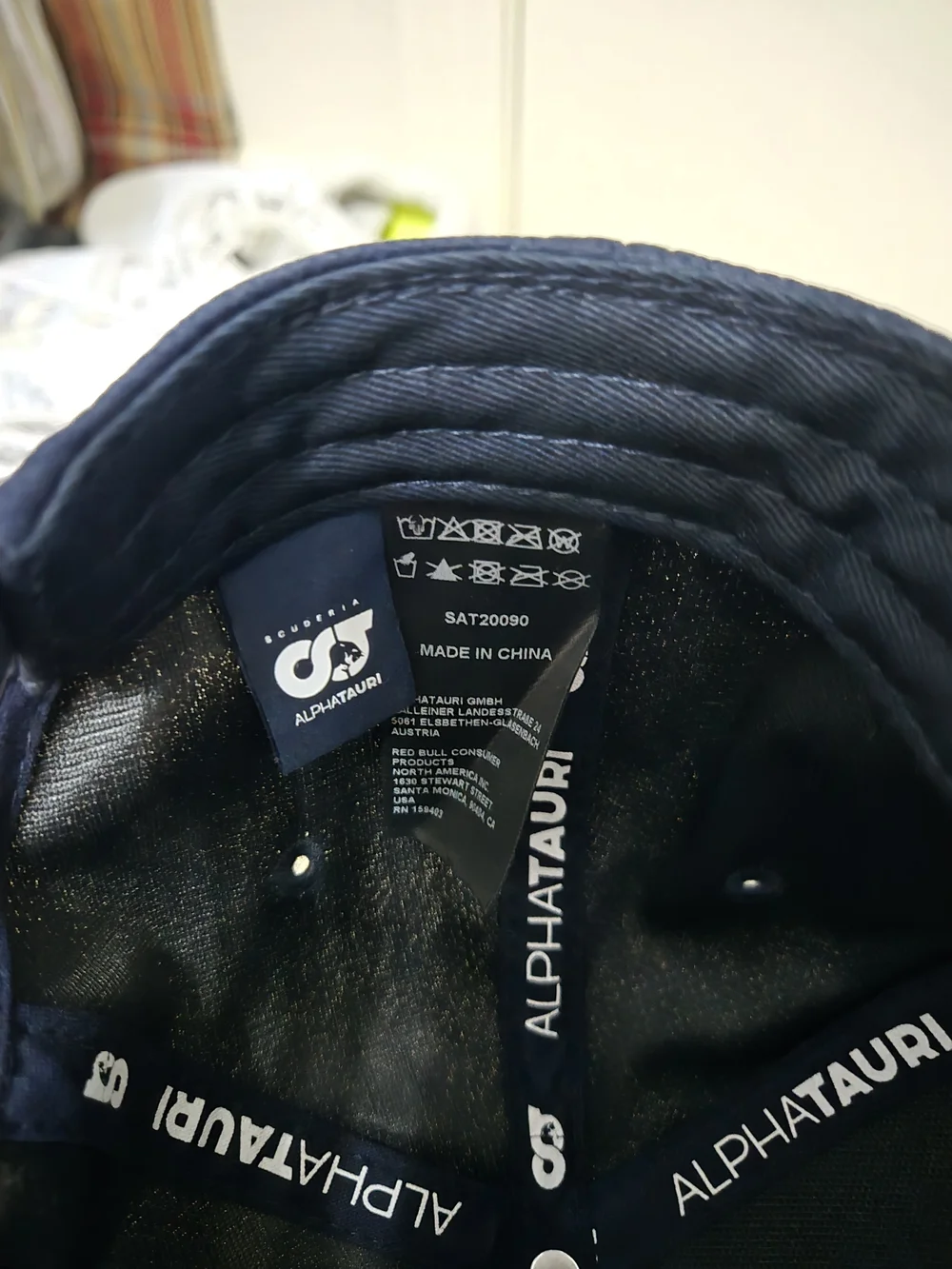 Men's Navy Baseball Cap - Scuderia Logo